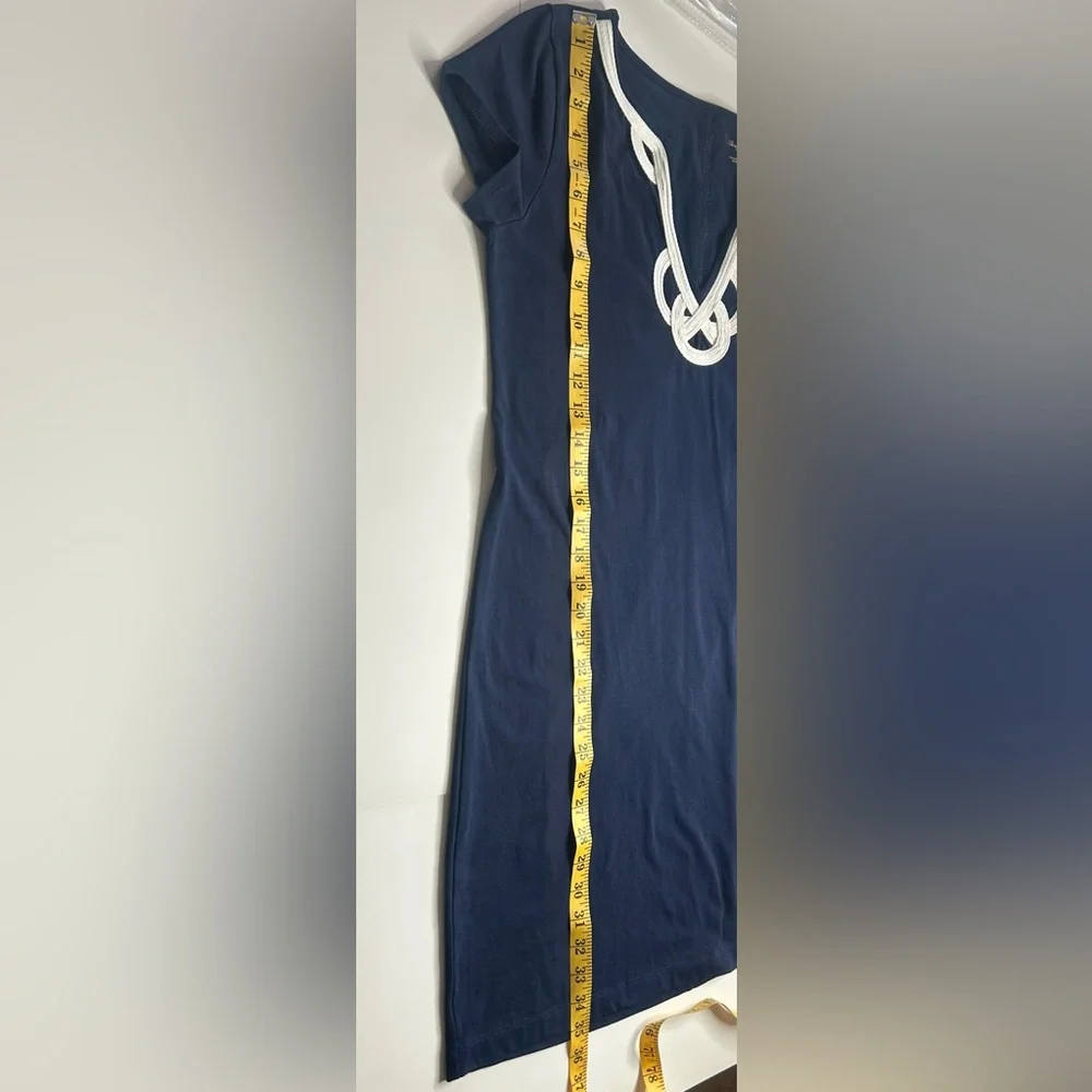 NWT Lilly Pulitzer Brewster Dress True Navy Sz M Nautical Resortwear Cruise - Picture 10 of 10